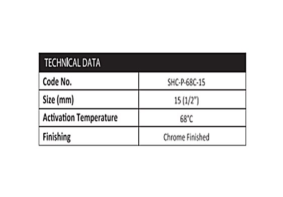 cd pendent sprinkler spec