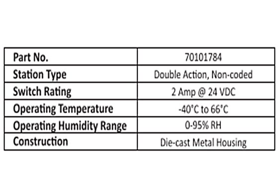 double action manual pull station spec