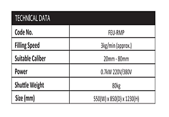 dry powder refilling machine spec