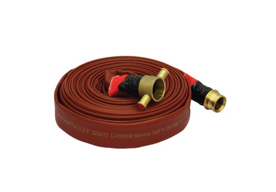 gomtex fire hose with copper coupling