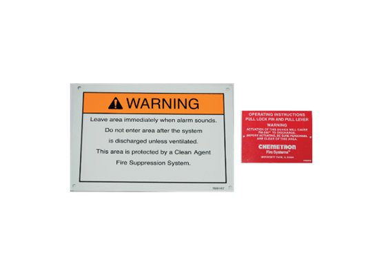 warning sign operation nameplate