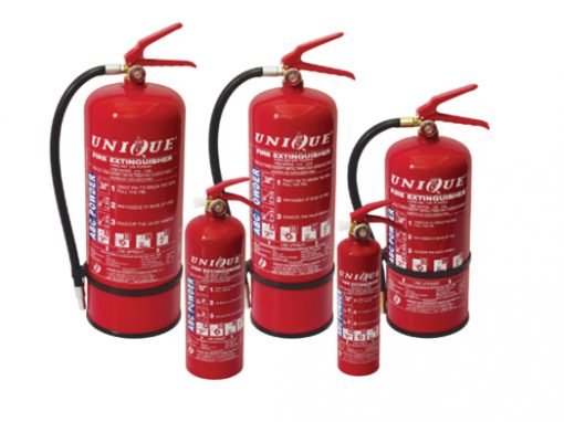 portable dry powder fire extinguisher